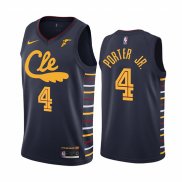 Camiseta Cleveland Cavaliers Kevin Porter Jr. NO 4 Statement 2019-20 Negro