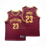 Camiseta Cleveland Cavaliers LeBron James NO 23 Rojo