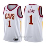 Camiseta Cleveland Cavaliers Rodney Hood NO 1 Association 2017-18 Blanco