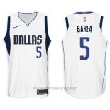 Camiseta Dallas Mavericks J.j. Barea NO 5 2017-18 Blanco