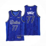 Camiseta Dallas Mavericks Luka Doncic NO 77 Fashion Royalty Azul