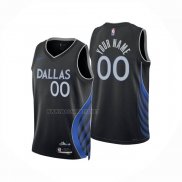 Camiseta Dallas Mavericks Personalizada Ciudad 2025-26 Negro