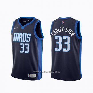 Camiseta Dallas Mavericks Willie Cauley-Stein NO 33 Earned 2020-21 Azul