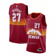 Camiseta Denver Nuggets Jamal Murray NO 27 Ciudad 2020-21 Rojo