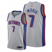 Camiseta Detroit Pistons Thon Maker NO 7 Statement Gris