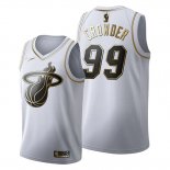 Camiseta Golden Edition Miami Heat Jae Crowder NO 99 2019-20 Blanco