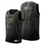 Camiseta Golden Edition Miami Heat Tyler Herro NO 14 Negro