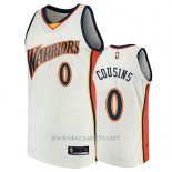 Camiseta Golden State Warriors Demarcus Cousins NO 0 2009-10 Hardwood Classics Blanco