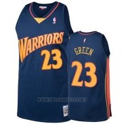 Camiseta Golden State Warriors Draymond Green NO 23 2009-10 Hardwood Classics Azul