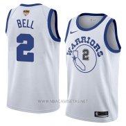 Camiseta Golden State Warriors Jordan Bell NO 2 Classic 2017-18 Blanco