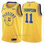 Camiseta Golden State Warriors Klay Thompson NO 11 Hardwood Classic 2018 Amarillo