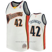 Camiseta Golden State Warriors Nathaniel Thurmond NO 42 2009-10 Hardwood Classics Blanco