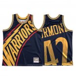 Camiseta Golden State Warriors Nathaniel Thurmond NO 42 Mitchell & Ness Big Face Azul