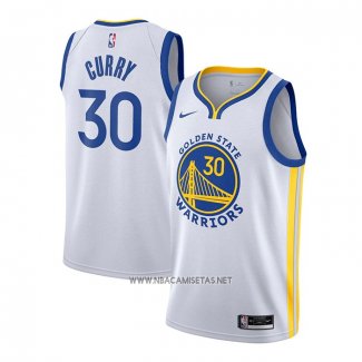 Camiseta Golden State Warriors Stephen Curry NO 30 Association 2020-21 Blanco