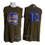 Camiseta Golden State Warriors Stephen Curry NO 30 Nike Verde