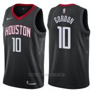 Camiseta Houston Rockets Eric Gordon NO 10 Statement 2017-18 Negro