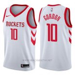 Camiseta Houston Rockets Eric Gordon NO 10 Swingman Association 2017-18 Blanco