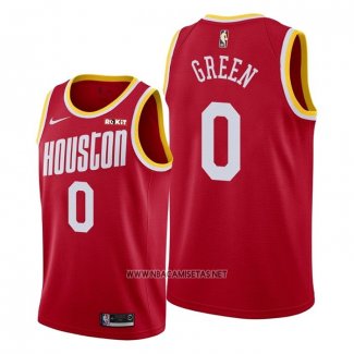 Camiseta Houston Rockets Jalen Green NO 0 Classic Rojo