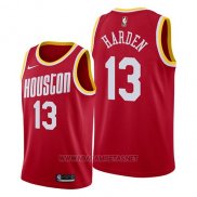 Camiseta Houston Rockets James Harden NO 13 Hardwood Classics 2019 Rojo