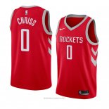 Camiseta Houston Rockets Marquese Chriss NO 0 Icon 2018 Rojo
