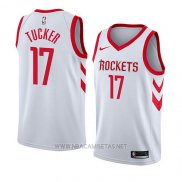 Camiseta Houston Rockets P.j. Tucker NO 17 Association 2018 Blanco