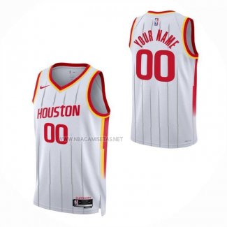 Camiseta Houston Rockets Personalizada Association 2026-27 Blanco