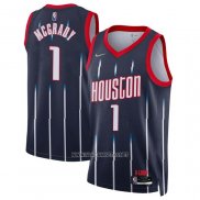 Camiseta Houston Rockets Tracy McGrady NO 1 Ciudad 2021-22 Azul