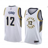 Camiseta Indiana Pacers Tyreke Evans NO 12 Association 2018 Blanco