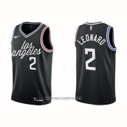 Camiseta Los Angeles Clippers Kawhi Leonard NO 2 Ciudad 2022-23 Negro