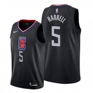 Camiseta Los Angeles Clippers Montrezl Harrell NO 5 Statement Negro