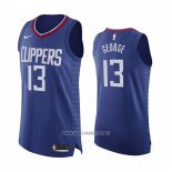 Camiseta Los Angeles Clippers Paul George NO 13 Icon 2020-21 Autentico Azul