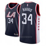 Camiseta Los Angeles Clippers Tobias Harris NO 34 Ciudad 2018-19 Azul