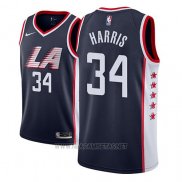 Camiseta Los Angeles Clippers Tobias Harris NO 34 Ciudad 2018-19 Azul