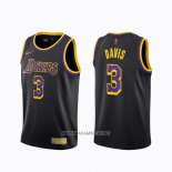 Camiseta Los Angeles Lakers Anthony Davis NO 3 Earned 2020-21 Negro
