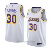 Camiseta Los Angeles Lakers Jeffrey Carroll NO 30 Association 2018 Blanco