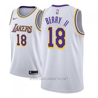 Camiseta Los Angeles Lakers Joel Berry II NO 18 Association 2018-19 Blanco