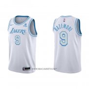 Camiseta Los Angeles Lakers Kent Bazemore NO 9 Ciudad 2021-22 Blanco