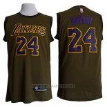 Camiseta Los Angeles Lakers Kobe Bryant NO 24 Nike Verde
