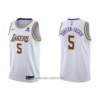 Camiseta Los Angeles Lakers Talen Horton-Tucker NO 5 Association 2021-2022 Blanco