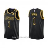 Camiseta Los Angeles Lakers Trevor Ariza NO 1 Mamba 2021-22 Negro