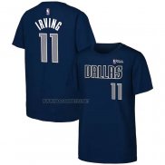 Camiseta Manga Corta Dallas Mavericks Kyrie Irving 2024 NBA Finals Azul