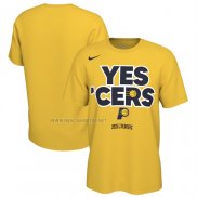 Camiseta Manga Corta Indiana Pacers Amarillo
