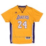 Camiseta Manga Corta Los Angeles Lakers Kobe Bryant NO 24 Amarillo