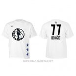 Camiseta Manga Corta Luka Doncic All Star 2019 Dallas Mavericks Blanco