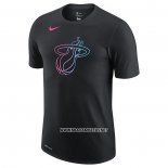 Camiseta Manga Corta Miami Heat Negro7