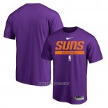 Camiseta Manga Corta Phoenix Suns Practice Performance 2022-23 Violeta