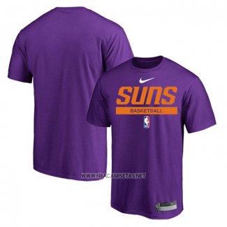 Camiseta Manga Corta Phoenix Suns Practice Performance 2022-23 Violeta