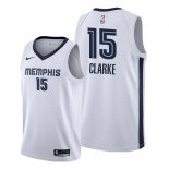 Camiseta Memphis Grizzlies Brandon Clarke NO 15 Association Blanco