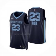 Camiseta Memphis Grizzlies Derrick Rose NO 23 Icon Azul