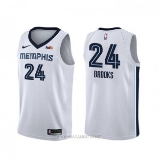 Camiseta Memphis Grizzlies Dillon Brooks NO 24 Association Blanco